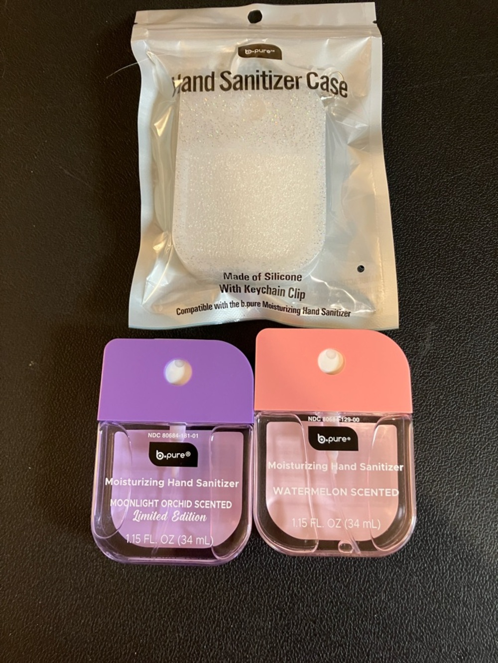 b•pure Moisturizing Hand Sanitizers - Purple Moonlight Orchid & Pink Watermelon